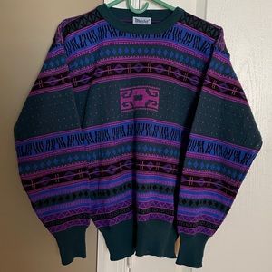 vintage Men's Crewneck Sweater 
wool blend